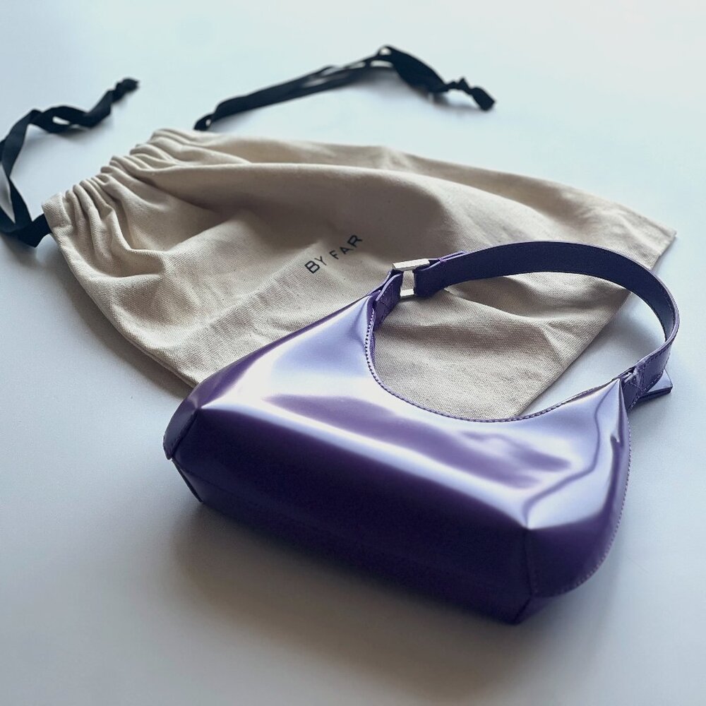 New With Dustbag BY FAR Mini Purple Shoulder Bag
